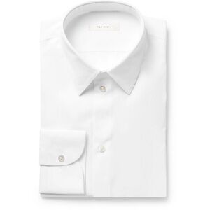 THE ROW - Jasper Cotton-Poplin Shirt - White - Size 15.5